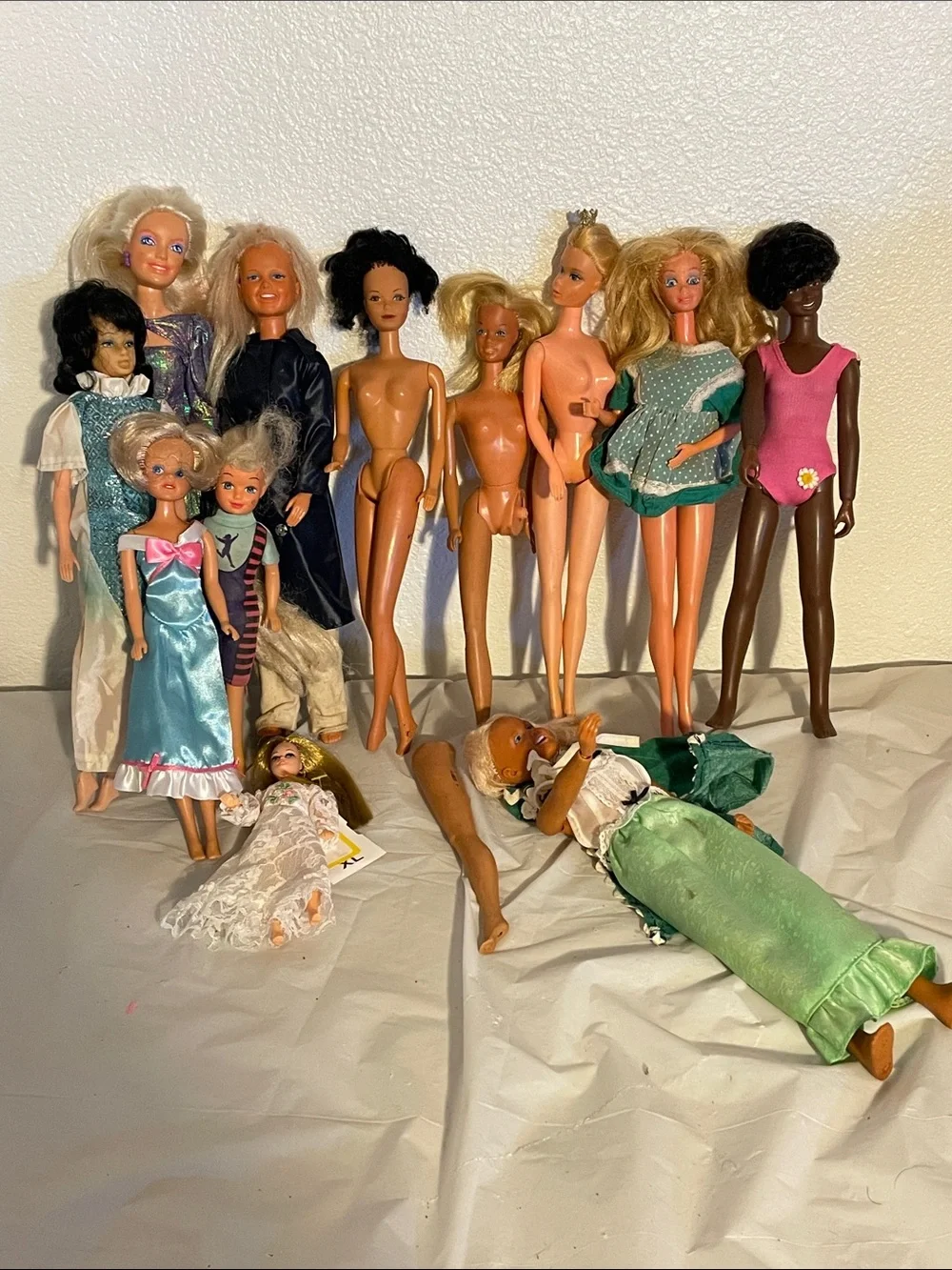 Vintage Barbie Doll and Assorted Kids Fashion Dolls - Mixed Colors